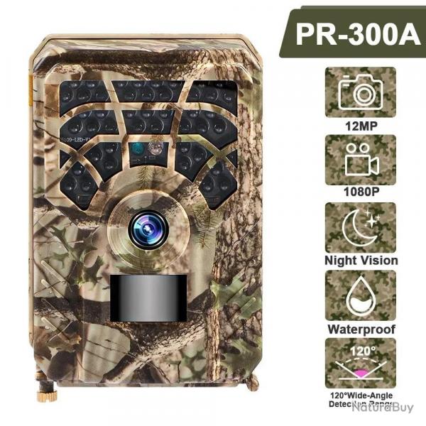 Camra solaire de chasse et de suivi des sentiers, 4MP 14MP 4G epiCard, avec vision nocturne et mouv