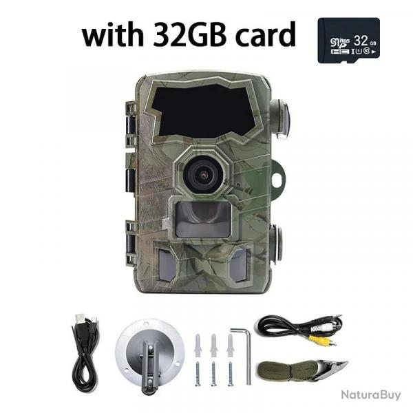 Camra de html 4K avec Tlcommande, WIFI, Bluetooth, 0.2S, Dclencheur Rapide, Vision Nocturne, Mon