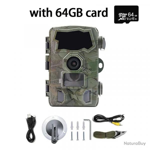 Camra de html 4K avec Tlcommande, WIFI, Bluetooth, 0.2S, Dclencheur Rapide, Vision Nocturne, Mon