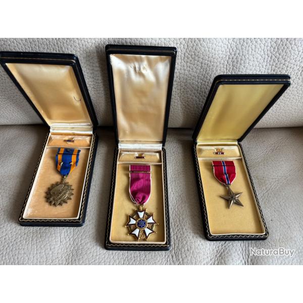 Lot de Mdailles -dcorations- US originales
