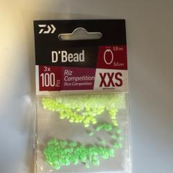 Perles Daiwa rice D'bead 100 pièces