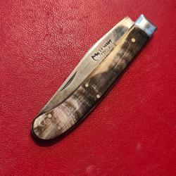 Couteau/canif Le Sabot Fontenille Yatagan Corne Acier carbone