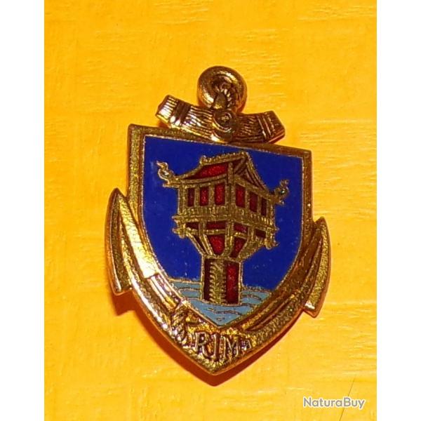 9 Rgiment d'Infanterie de Marine, mail, guilloch, 2 bolros gravs , cu bleu  une pagode, le t