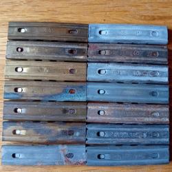 lot de 14 lames chargeur allemands pour cartouches de 7,9x57 ww2