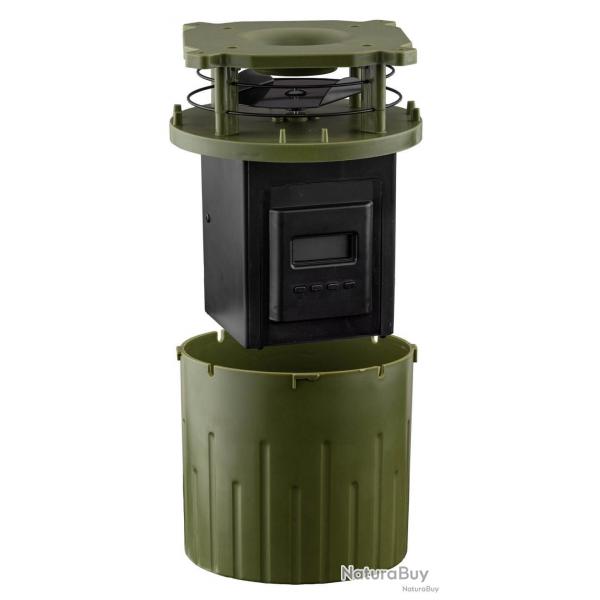 Agrainoir automatique lectrique 6 volts projection 8  12 m, Agrainoir automatique vert 6 volts