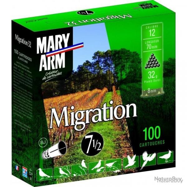 Cartouches Mary Arm Migration 32g - Cal. 12/70 N7,5 bte de 100