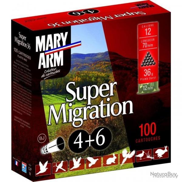 Cartouches Mary Arm Super Migration 36g Duo - Cal. 12/70 N7.5 & 9 bte de 100