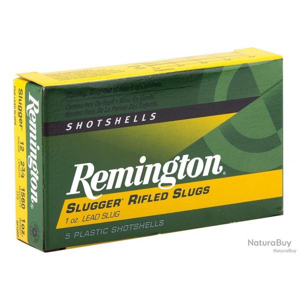 Cartouche Remington  balle slug - Cal. 12/70 bte de 5