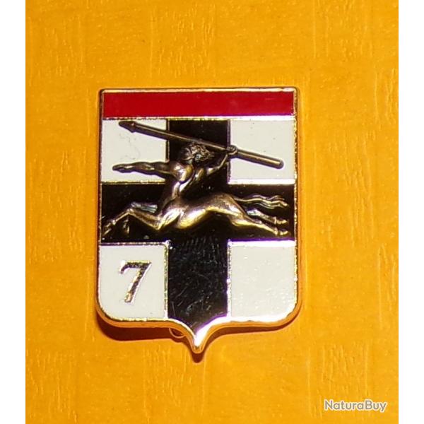 7 Division Blinde, avec chiffre 7, Centaure relief, FABRICANT DRAGO PARIS   ,  HOMOLOGATION 1199 ,