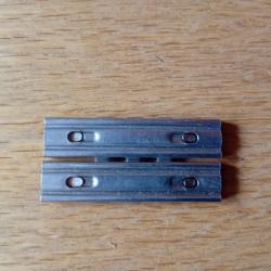 lot de 2 lames chargeur 7,9x57 mauser non identifiés