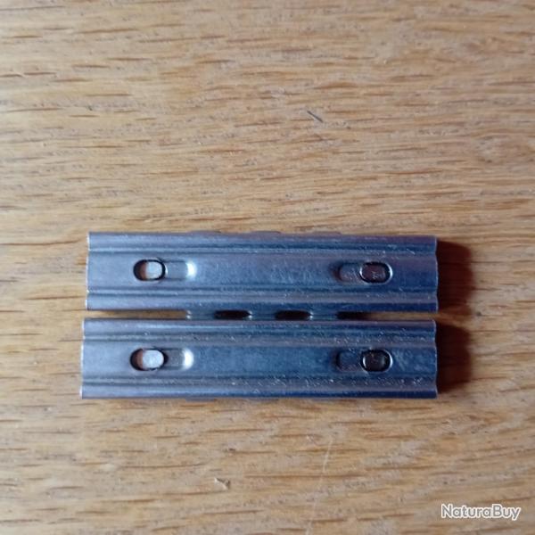 lot de 2 lames chargeur 7,9x57 mauser non identifis