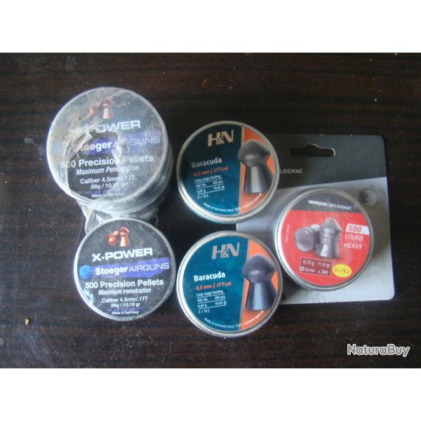 plomb 4.5MM AIR COMPRIM