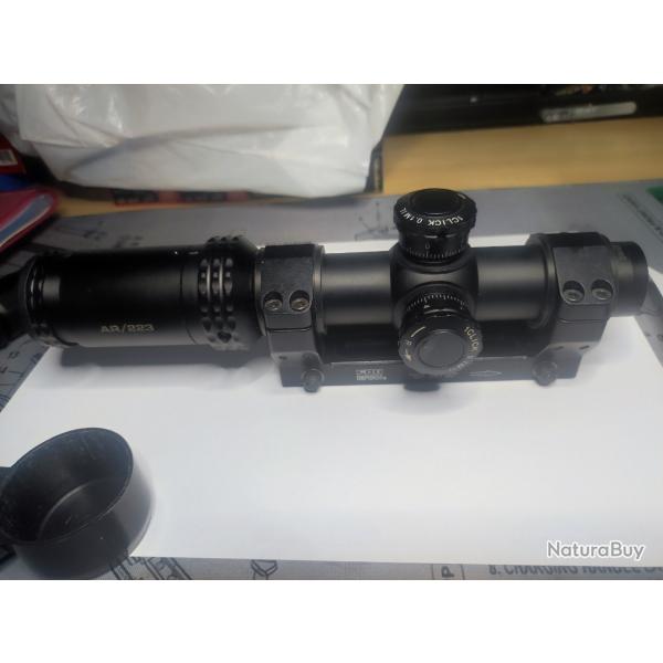 Lunette Bushnell ar223 1x4 et montage cantilever