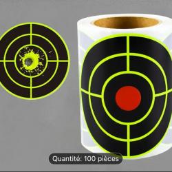 100 pastilles autocollante réactive jaune