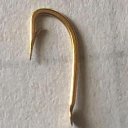 35 Hameçon n 17 palette ref 515 D doré  forgé droit tige moyenne peche coup mustad
