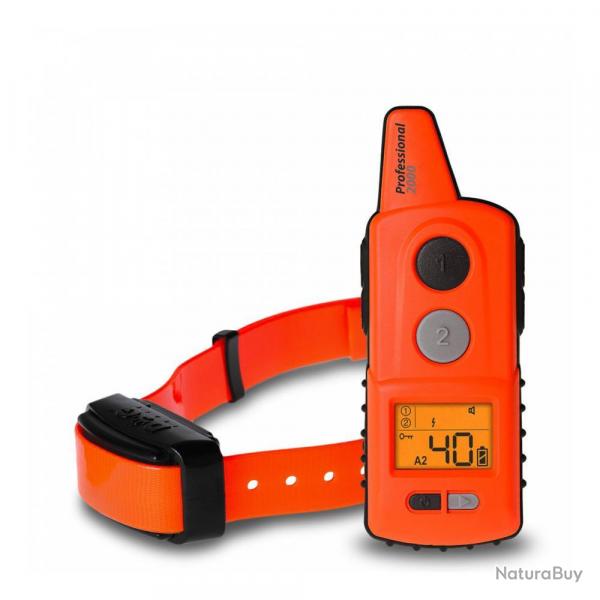 Collier de Dressage Professionnel Dog Trace - Porte 1000 m - Tlcommande Ergonomique - Contrle Pr