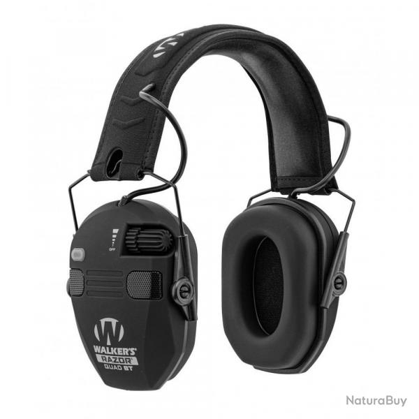 Casque Anti-Bruit Actif Bluetooth Walkers Razor - Rduction de Bruit Avance - Audio Haute Qualit -