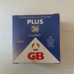 Cartouche de calibre 12/70 plomb de 7 1/2 marque GB