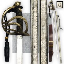 RARE SABRE BELGE '' ALBERT 1ER CARL EICKHORN '' OFFICIER M1889 POUR LE ROI ET LE PATRIE '' ORIGINAL