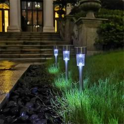 10x LAMPES DE JARDIN SOLAIRES AUTONOMES - LUMIÈRE BLANCHE - LIVRAISON GRATUITE