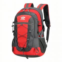 SAC À DOS 35L - IMPERMÉABLE - MULTIPOCHES - ROUGE - LIVRAISON GRATUITE