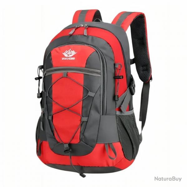 SAC  DOS 35L - IMPERMABLE - MULTIPOCHES - ROUGE - LIVRAISON GRATUITE