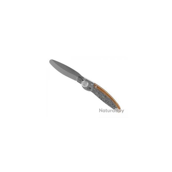 Couteau K2 KIDS lame  bout rond acier Z40C13 microbill manche dcor montgolfires +tui