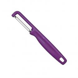 Pèle-tomates (éplucheur universel) "Iota" lame dentée, Couleur violet [Victorinox]
