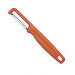 Pèle-tomates (éplucheur universel) "Iota" lame dentée, Couleur orange [Victorinox]