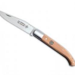 Couteau Au Sabot  LE BASQUE lame acier inox 12C27 manche en olivier