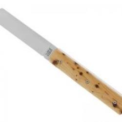 Couteau Le fidèle  20/20 lame pied de mouton acier 12C27 manche en genèvrier +pochette