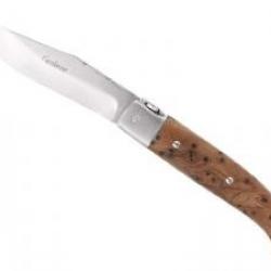 Couteau Eustache  EUSKARA lame acier inox 440C dos guilloché