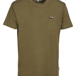 T-shirt brode chasse 2XL KAKI PERCUSSION
