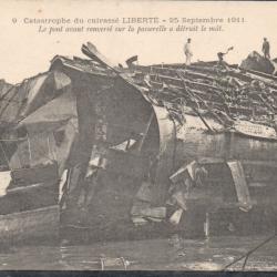 CPA - Marine Militaire - La catastrophe du cuirassé "LIBERTÉ" - 25 septembre 1911 N°3769