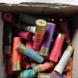 Lot de 50 cartouches anciennes cal 20 douilles cartons  différentes origines