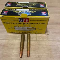 Lot de 40 cartouches 416 rigby SOLOGNE GPA 357grs