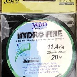 FIL DE PECHE TEXTILE TRESSE VERT 0,20/11,4 Kg