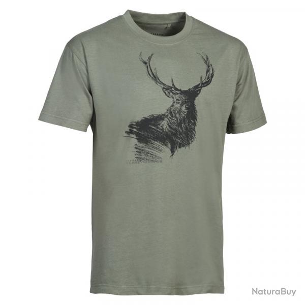 Tee shirt Big Game Imprim Cerf  Ligne Verney Carron - Taille 2XL