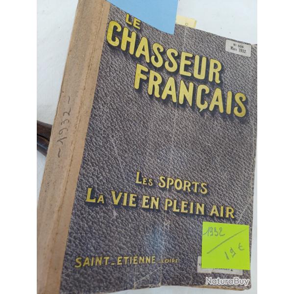 Chasseur franais 1932 anne complte relie