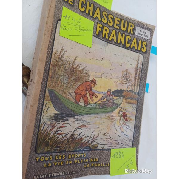 Chasseur franais 1934, 11 numros, relis