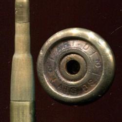 8 mm Lebel de Manipulation Mle 1886 - RARE Culot STA - marquage = ART D / ATS BS / 3 / 13 /