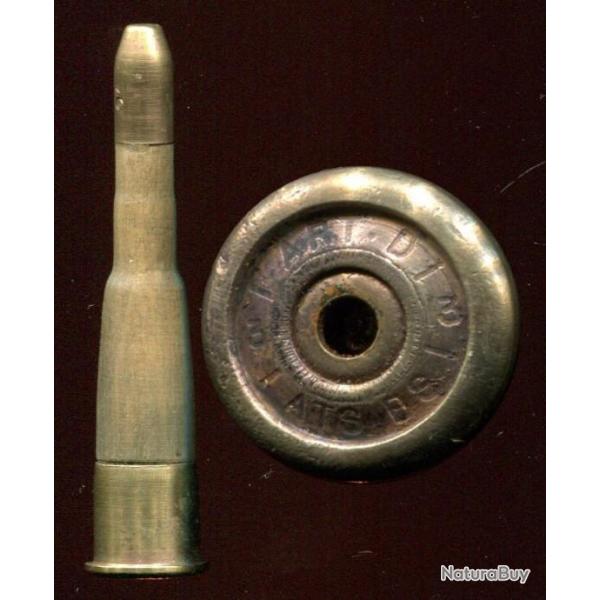 8 mm Lebel de Manipulation Mle 1886 - RARE Culot STA - marquage = ART D / ATS BS / 3 / 13 /