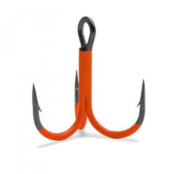 Hameçon Triple VMC 4551 UV Orange X Strong Par 4 n°2/0