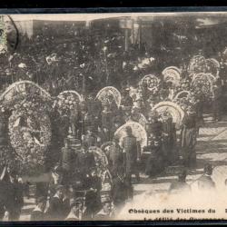 CPA- Marine Militaire -Obsèques des victimes du Iéna - le défilé des couronnes N°3773