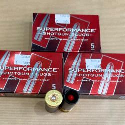 LOT DE 15 BALLES HORNADY 12 GA SLUG 300GR MONOFLEX SUPERFORMANCE