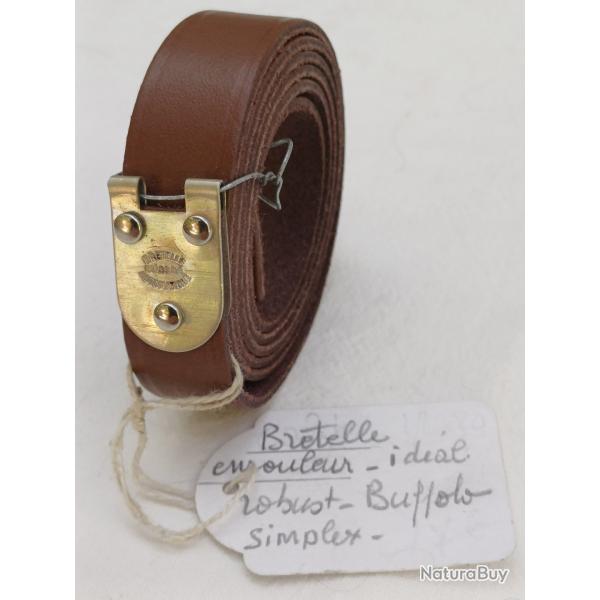 Bretelle cuir pour enrouleur Manufrance robust idal buffalo