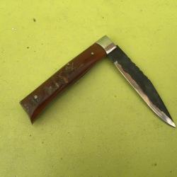 VENDU PAR LE-CUIRASSIER N°5 COUTEAU PLIANT ARTISANAL LAME FINIE A LA FORGE