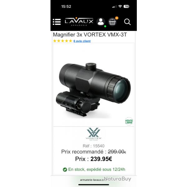 Magnifier Vortex 3X VMX-3T