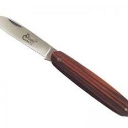 Couteau Douris Chastel NAVETTE lame acier 12C27 manche en bois de violette +étui