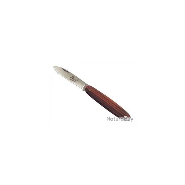 Couteau Douris Chastel NAVETTE lame acier 12C27 manche en bois de violette +tui